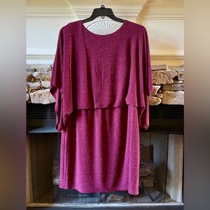 Burgundy cocktail dress